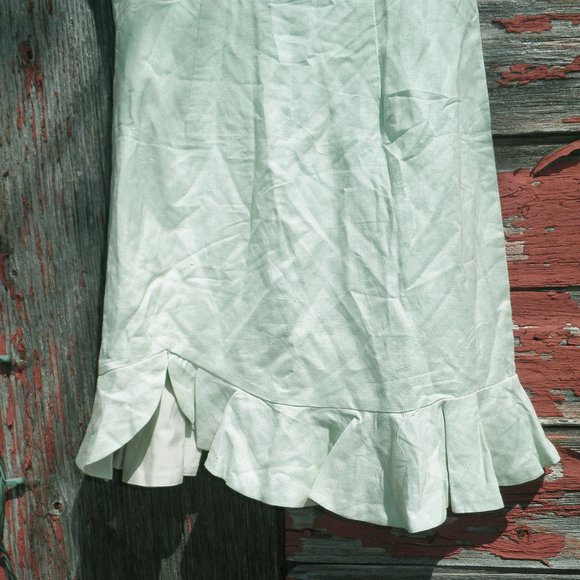 Here Comes The Sun Pastel Pistachio Cottagecore Milk Maid Dress Small UO - Picture 7 of 9